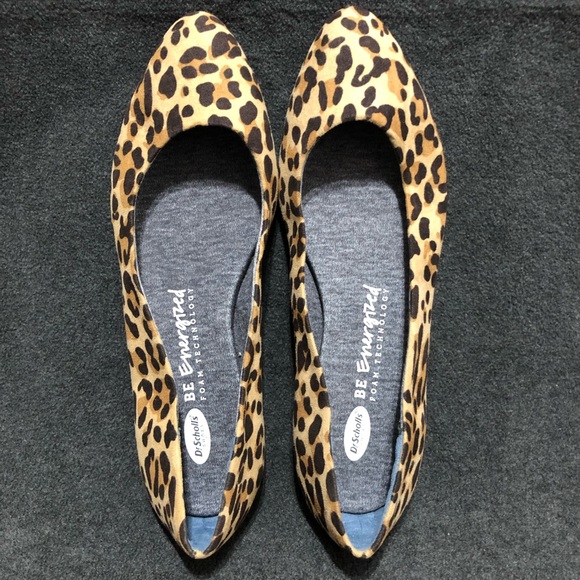 Dr. Scholls Womens Slip On Be Energized Leopard Print Comfort Shoes Flats Size 7 - Picture 5 of 8